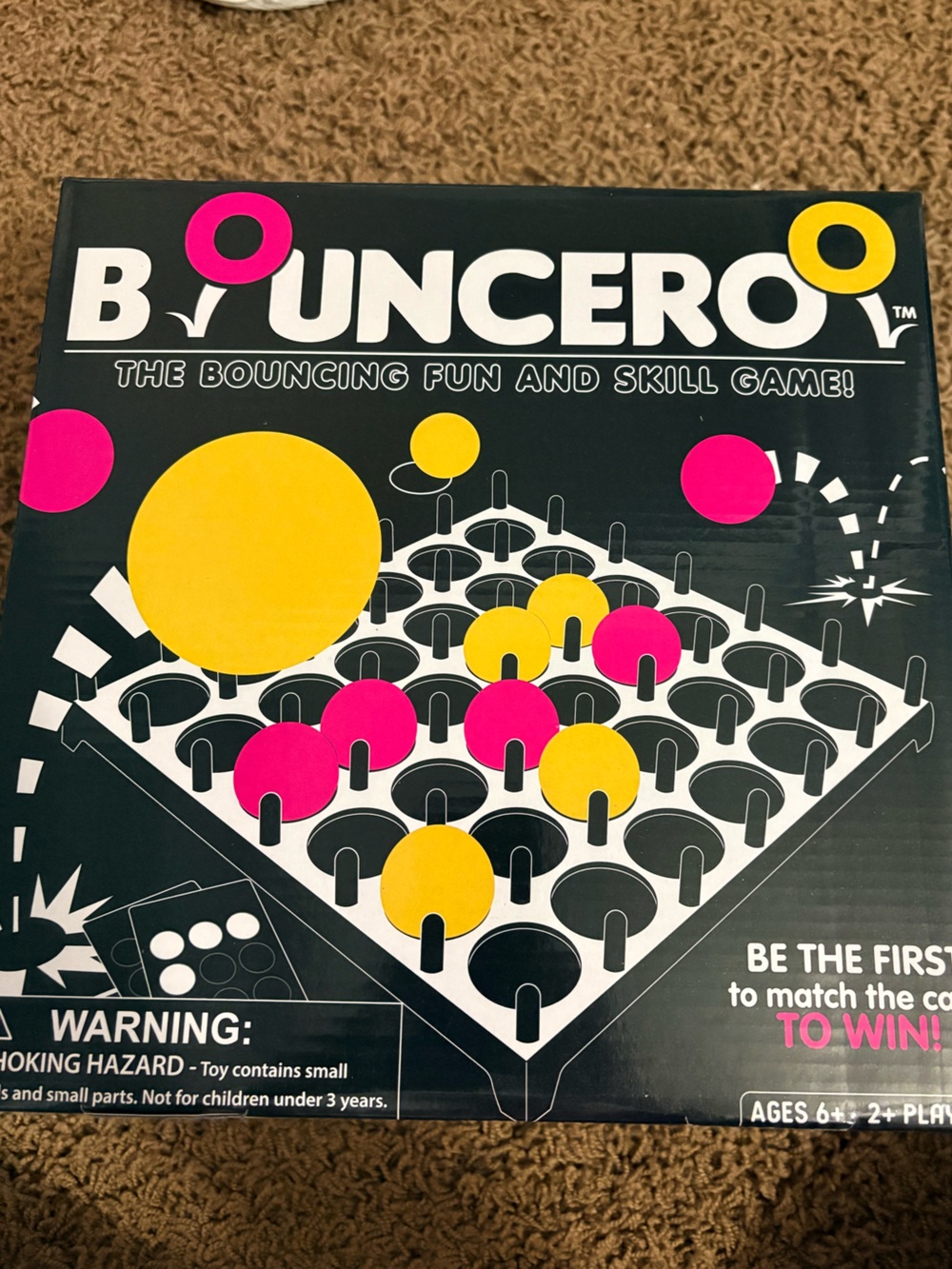 Bounceroo Family Skill & Toss Game - Pink & Yellow